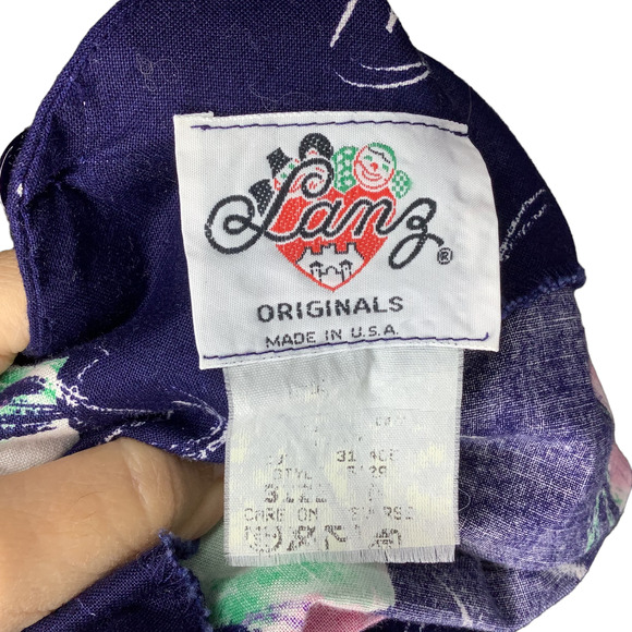 Vintage Lanz Originals Tea Dress S Cottagecore Floral Sleeveless Midi A Line 80s - Picture 10 of 10